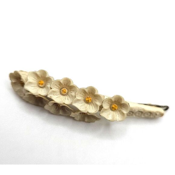 Vintage Tilco Gladiola Acrylic Hair Clip 2.5in - Picture 1 of 5